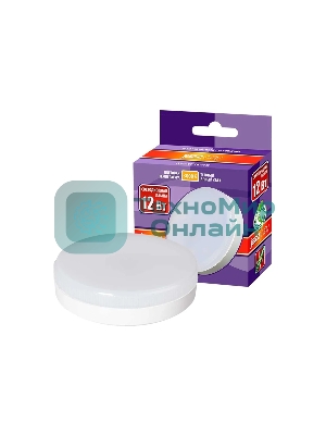 Лампа светодиодная JazzWay PLED-GX53 12Вт таблетка 3000К мат. теплый белый GX53 980лм 230В