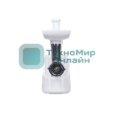 Мясорубка электрическая OASIS MG-TK1 белый, 1500 Вт, 1.8 кг/мин, реверс, защита от перегрузки, насадки - 4