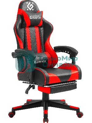 Кресло игровое Defender ROCK BLACK/RED PU