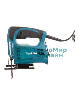Лобзик электрический Makita 4326 Лобзик,в\рук, 450Вт,3100об\м,ход-18мм,рез-65мм,1.8кг,кор
