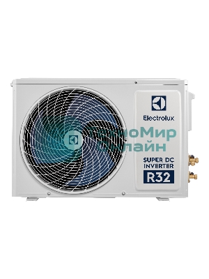 Наружный блок сплит-системы Electrolux Onix Super DC EACS/I-12HIX-BLACK/N8/out инвертор, 12000 BTU, 35 м², охлаждение, обогрев, осушение