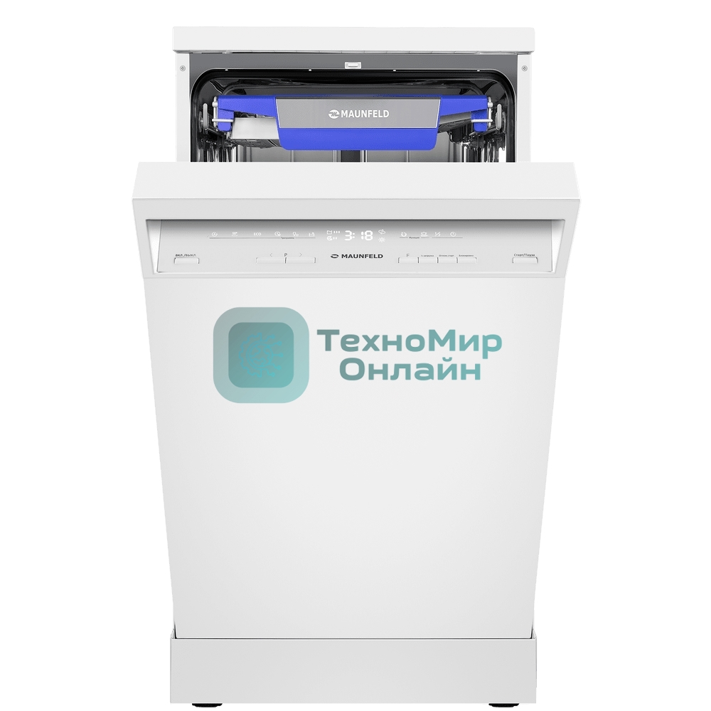 Посудомоечная машина Maunfeld MWF45230W, белый, 45 см, 10 компл., 49 дБ, класс A++