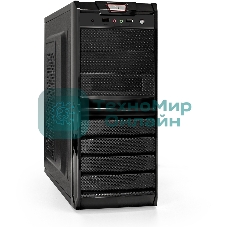 Компьютерный корпус ExeGate EX278399RUS Miditower ExeGate XP-329S Black, ATX, (XP500, Black,120мм), 2хUSB, Audio