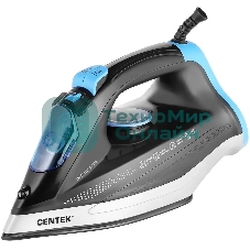 Утюг Centek CT-2315 черный, 2700 Вт, 35 г/мин, 135 г/мин, 320 мл