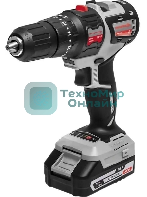 Дрель-шуруповерт аккумуляторная Интерскол ДАУ-10/18В аккум. патрон:быстрозажимной (кейс в комплекте) (755.2.2.47)