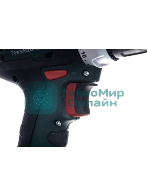 Дрель-шуруповерт Metabo PowerMaxx BS 12 6010365000, 12 В, 2 Ач, 40 Нм, щеточный