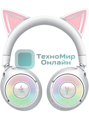 Гарнитура Razer Kraken Kitty V3 Pro белый, беспроводная, bluetooth, до 70 ч, подсветка