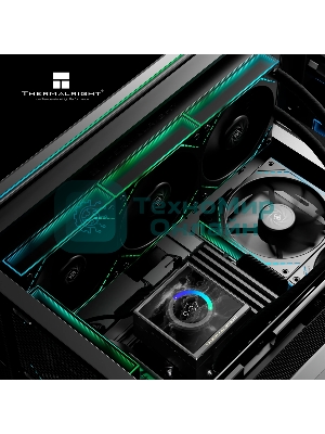 Система водяного охлаждения Thermalright Peerless Vision 360 Soc-AM5/AM4/1200/1700/1851 черный 4-pin 28.1dB Al LCD Ret (P-VISION-360-BL-ARGB)