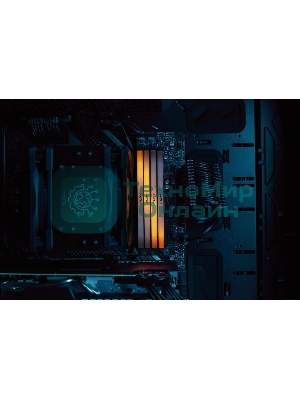 Оперативная память Kingston Fury Renegade, DDR4, 16GB (1x16GB), 3200MHz, CL16, DIMM, с радиатором, RGB, серебристый/черный