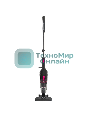 Пылесос вертикальный JVC JH-VS106 черный, питание от сети, 130 Вт, уборка сухая, пылесборник 1.2 л.