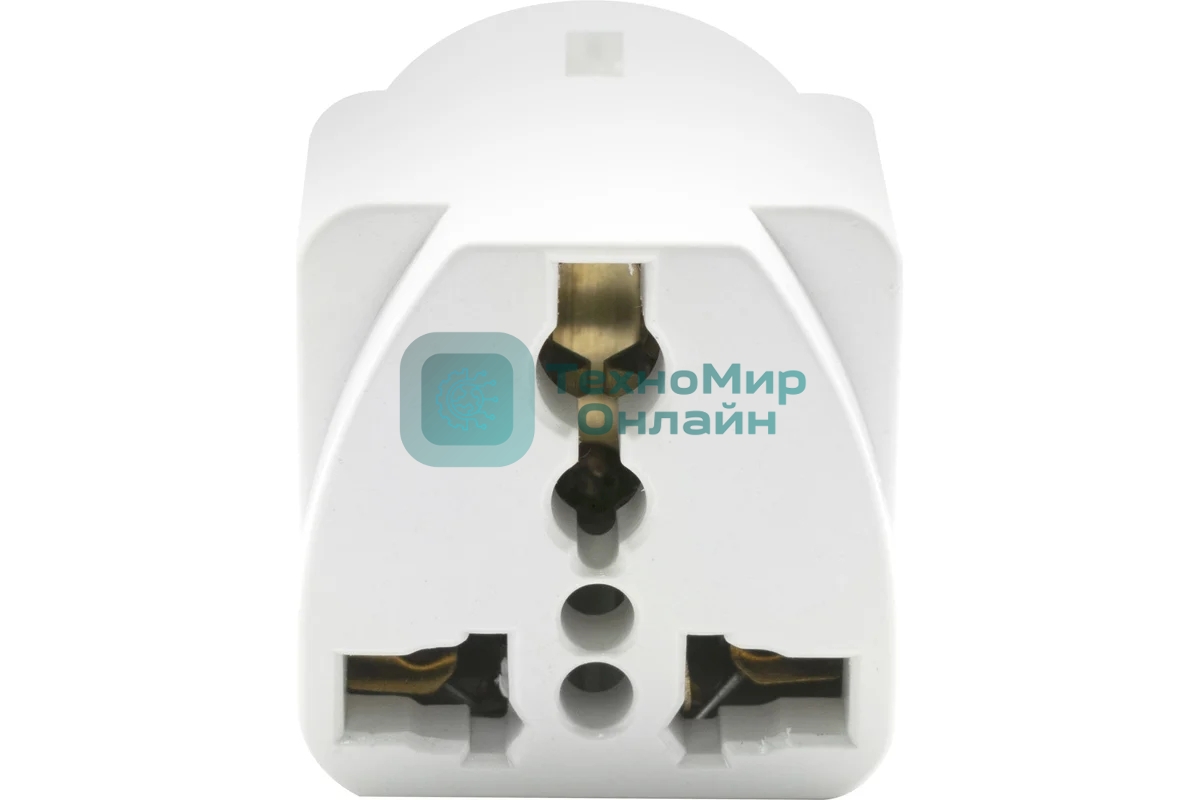 Адаптер сетевой универсальный OXION 220В, 16А, пластик PC, медь, OX-SKTADP220PBAG