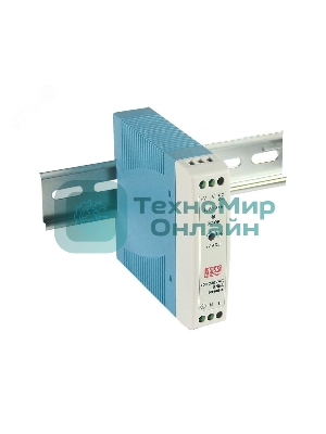 Блок питания AC-DC, 24Вт, вход 85-264V AC, 47-63Гц,120-370В DC, выход 24В,0-1A, рег. вых=±10%Uном, в кожухе на DIN-рейку