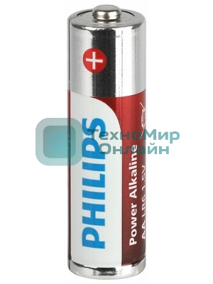 Элемент питания алкалиновый AA/LR6 1.5В Power (блист. 4шт) Philips Б0062746
