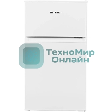 Холодильник Hyundai CT10051H белый двухкамерный 59/25л морозилка сверху