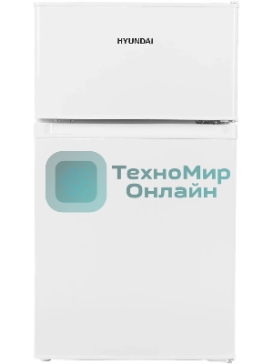 Холодильник Hyundai CT10051H белый двухкамерный 59/25л морозилка сверху
