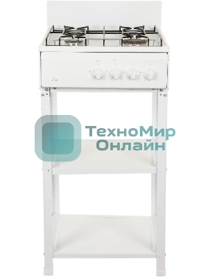 Плита газовая Flama AVG 1407 W белый, конфорок 4 газовых, духовка отсутствует, 50 см x 85 см x 57 см