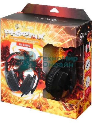 Гарнитура Oklick HS-L320G Phoenix чёрный, проводная, 3.5 мм