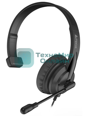 Гарнитура A4Tech HU-11 чёрный, проводная