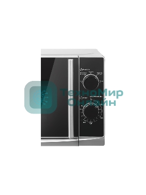 Микроволновая печь home HMM207ES черный/серебристый, 20 л, 700 Вт, переключатели - поворотный механизм