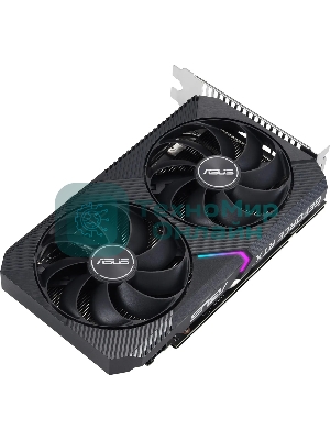 Видеокарта Asus NVIDIA GeForce RTX 3050 8192Mb DUAL-RTX 3050-O8G-V2 PCI-E 4.0 128 GDDR6 1822/14000 DVIx1 HDMIx1 DPx1 Ret