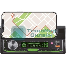 Автомагнитола Digma MCP-414, 1 DIN, Bluetooth, USB Type-A, AUX, пульт ДУ