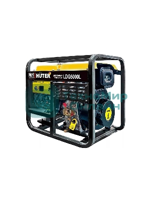 Электрогенератор дизельный Huter LDG 5000L, 3.3 кВт, 82 дБ, 68.7 кг