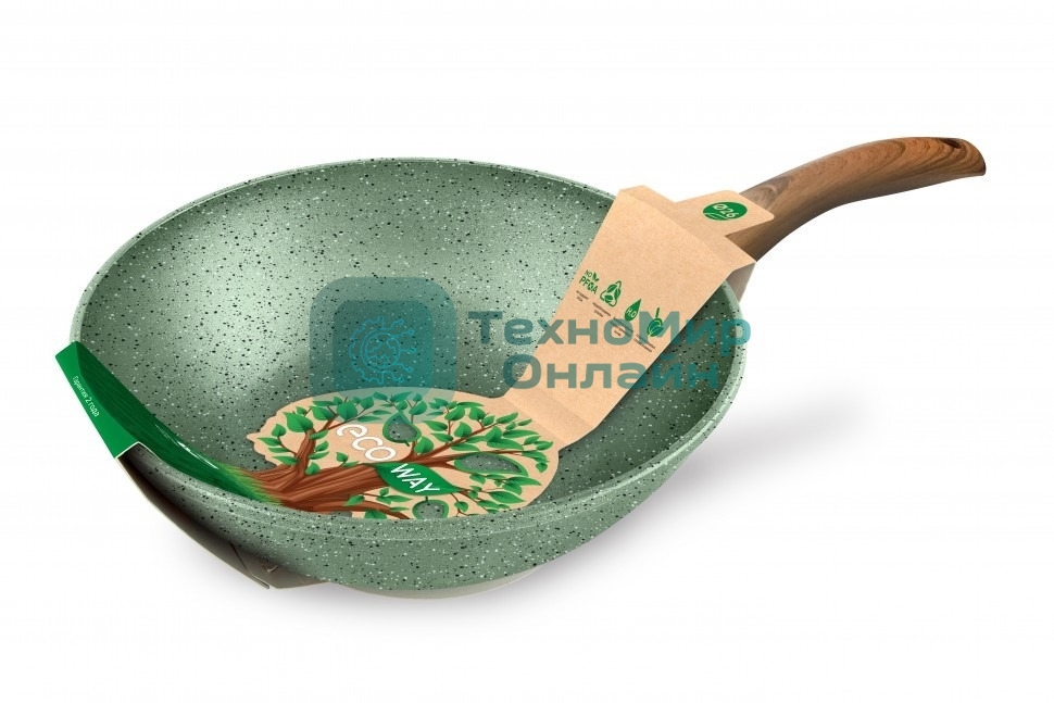 Сковорода вок 26 НЕВА МЕТАЛЛ ПОСУДА EW3126 ECO WAY н/р