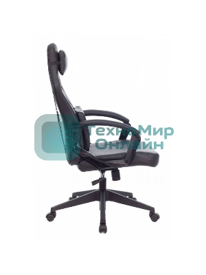 Кресло Zombie DRIVER черный, экокожа, 120 кг, механизм качания