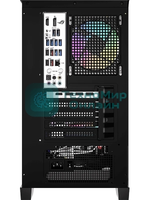 Компьютерный корпус AeroCool/Formula Crystal Z1M Plus FR черный без БП mATX 5x120мм 2xUSB 3.0 1xUSB3.1 audio bott PSU