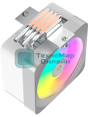 Кулер для процессора Ocypus Delta A40 EX WH Digital, 120мм ARGB FAN, Top Display Panel, 4 HEAT PIPES, 4-PIN PWM, 500-1800 RPM, 29DBA, HYDRO BEARING, LGA115X/1200/1700/18XX, AM4/AM5