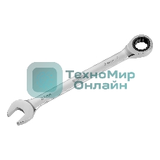 Ключ комбинированный Denzel, с трещеткой, 21 мм