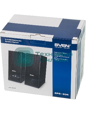 Акустическая система SVEN SPS-604 2.0 черный 4Вт