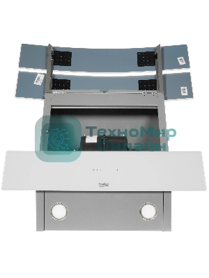 Вытяжка наклонная Beko HCA 62640 W белый, 60 см, 537 м³/ч, 48 дБ