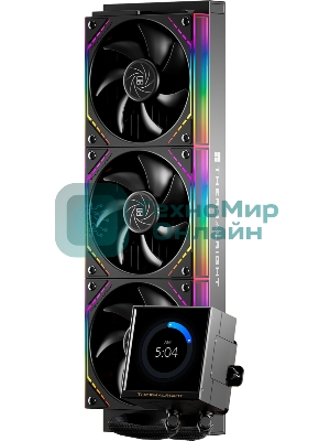 Система водяного охлаждения Thermalright Peerless Vision 360 Soc-AM5/AM4/1200/1700/1851 черный 4-pin 28.1dB Al LCD Ret (P-VISION-360-BL-ARGB)
