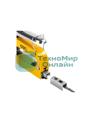 Мебельный степлер Deli DL238104 с набором скоб Набор: 2000шт дверные гвозди. 2000шт Т-гвозди. 2000шт U-гвозди.