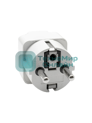 Адаптер сетевой универсальный OXION 220В, 16А, пластик PC, медь, OX-SKTADP220PBAG