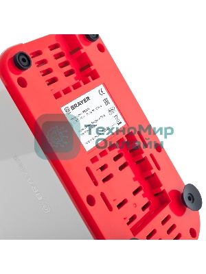 Мясорубка электрическая Brayer BR1603 белый, 1500 Вт, 2.0 кг/мин, реверс, защита от перегрузки, насадки - 7