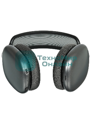 Беспроводные/проводные наушники Borofone BO35 серый космос, накладные, Bluetooth + проводной