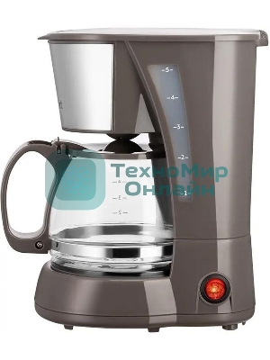 Кофеварка капельная Kitfort КТ-7395 650Вт коричневый/серебристый