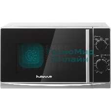 Микроволновая печь home HMM207ES черный/серебристый, 20 л, 700 Вт, переключатели - поворотный механизм
