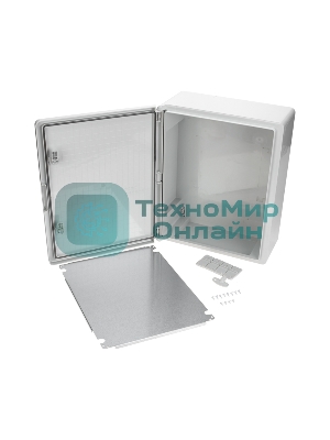 Корпус пластиковый ЩМПп Rexant с монтажной панелью 800х600х260мм ABS УХЛ1 IP65