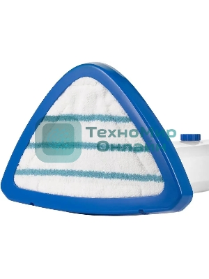 Швабра паровая Kitfort КТ-1048-3 белый/синий