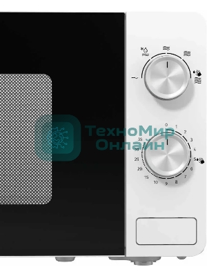 Микроволновая печь Gorenje MO20E1W белый, 20 л, 800 Вт, переключатели - поворотный механизм