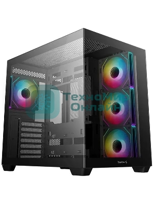 Компьютерный корпус Deepcool CG530 4F черный без БП ATX 2x120мм 2x140мм 2xUSB 2.0 1xUSB 3.0 audio bott PSU