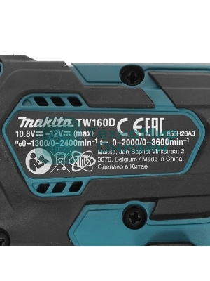 Гайковерт Makita TW160DZ аккум. патрон:квад.3/8