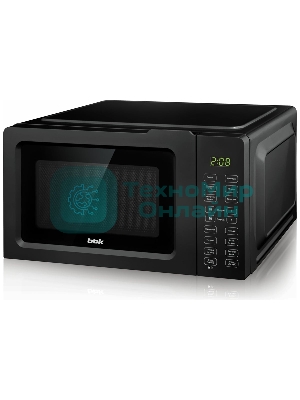 Микроволновая печь BBK 17MWS-786S/B черный, 17 л, 700 Вт, переключатели - кнопки