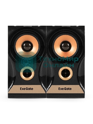 Акустическая система 2.0 ExeGate Maestro SPS-590 (Активная, питание 220В, 2х3Вт, 30-18000Гц, темное дерево, Color Box)