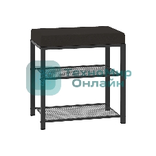 Банкетка ЗМИ Торонто 13S каркас графит, сиденье серый БТ13СГрС