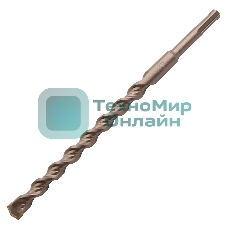 Бур по бетону Denzel двойная спираль, Cobalt W-tip, 16x260 мм, SDS PLUS
