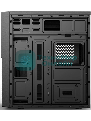 Компьютерный корпус CBR PCC-ATX-E188-WPSU ATX Miditower E188, без БП, 1*USB 3.0, 2*USB 2.0, HD Audio+Mic, черный